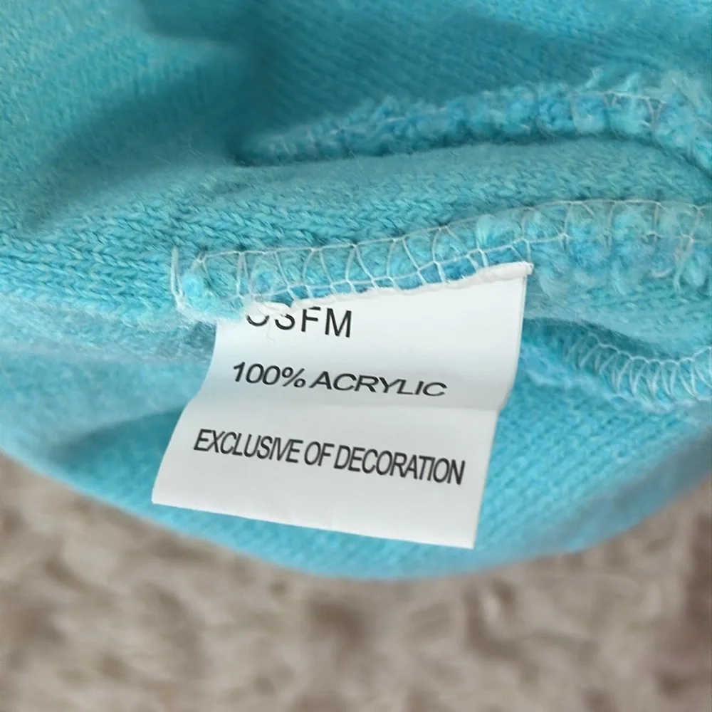 OSFM Christmas Beanie One Size Kids Knit‎ Unisex Snowman